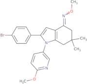 (2-(4-bromophenyl)-1-(6-methoxy(3-pyridyl))-6,6-dimethyl(5,6,7-trihydroindol-4-ylidene))methyloxime