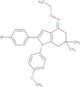 2-(4-bromophenyl)-6,6-dimethyl-1-(5-(2-methoxypyridyl))(5,6,7-trihydroindol)-4-O-ethyloxime