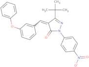 3-(tert-butyl)-1-(4-nitrophenyl)-4-((3-phenoxyphenyl)methylene)-2-pyrazolin-5-one