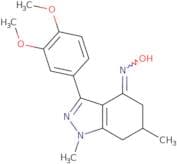 3-(3,4-dimethoxyphenyl)-4-(hydroxyimino)-1,6-dimethyl-5,6,7-trihydro1H-indazole