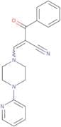 2-(phenylcarbonyl)-3-(4-(2-pyridyl)piperazinyl)prop-2-enenitrile