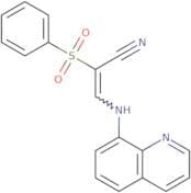 2-(phenylsulfonyl)-3-(8-quinolylamino)prop-2-enenitrile