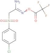 2-amino-1-aza-3-((4-chlorophenyl)sulfonyl)prop-1-enyl 2,2,2-trifluoroacetate
