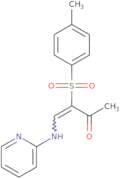 3-((4-methylphenyl)sulfonyl)-4-(2-pyridylamino)but-3-en-2-one