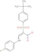 1-((4-(tert-butyl)phenyl)sulfonyl)-2-((4-fluorophenyl)amino)-1-nitroethene