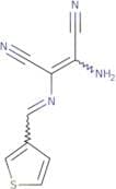 2-amino-1-(1-aza-2-(3-thienyl)vinyl)ethene-1,2-dicarbonitrile