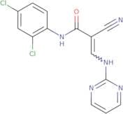 N-(2,4-dichlorophenyl)-2-nitrilo-3-(pyrimidin-2-ylamino)prop-2-enamide