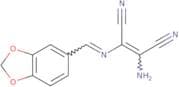 2-amino-1-(1-aza-2-benzo[3,4-d]1,3-dioxolen-5-ylvinyl)ethene-1,2-dicarbonitrile