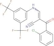 3-((3,5-bis(trifluoromethyl)phenyl)amino)-2-((2-chlorophenyl)carbonyl)prop-2-enenitrile