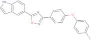 5-[3-[4-(4-Fluorophenoxy)phenyl]-1,2,4-oxadiazol-5-yl]-1H-indole