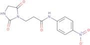 3-(2,5-Dioxoimidazolidin-1-yl)-N-(4-nitrophenyl)propanamide