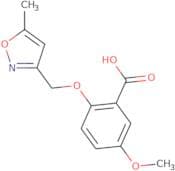 5-Methoxy-2-[(5-methyl-1,2-oxazol-3-yl)methoxy]benzoic acid