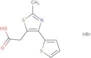 2-[2-Methyl-4-(thiophen-2-yl)-1,3-thiazol-5-yl]acetic acid hydrobromide