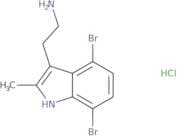 2-(4,7-Dibromo-2-methyl-1H-indol-3-yl)ethanamine hydrochloride