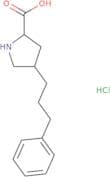 (2S,4R)-4-(3-Phenylpropyl)pyrrolidine-2-carboxylic acid hydrochloride