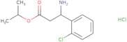 Propan-2-yl 3-amino-3-(2-chlorophenyl)propanoate hydrochloride