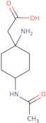 2-(1-Amino-4-acetamidocyclohexyl)acetic acid