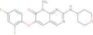 6-(2,4-Difluorophenoxy)-8-methyl-2-((tetrahydro-2H-pyran-4-yl)amino)pyrido[2,3-d]pyrimidin-7(8H)-o…