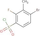 4-Bromo-2-fluoro-3-methylbenzene-1-sulfonyl chloride