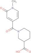 1-(1-Methyl-2-oxo-1,2-dihydropyridine-4-carbonyl)piperidine-3-carboxylic acid