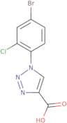 1-(4-Bromo-2-chlorophenyl)-1H-1,2,3-triazole-4-carboxylic acid