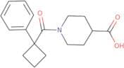 1-(1-Phenylcyclobutanecarbonyl)piperidine-4-carboxylic acid
