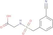 2-[(3-Cyanophenyl)methanesulfonamido]acetic acid