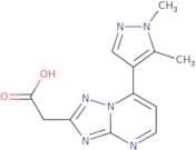 2-[7-(1,5-Dimethyl-1H-pyrazol-4-yl)-[1,2,4]triazolo[1,5-a]pyrimidin-2-yl]acetic acid