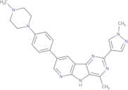 6-Methyl-12-[4-(4-methylpiperazin-1-yl)phenyl]-4-(1-methylpyrazol-4-yl)-3,5,8,10-tetrazatricyclo[7…