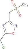 5-(Chloromethyl)-3-(methanesulfonylmethyl)-1,2,4-oxadiazole