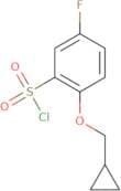 2-(Cyclopropylmethoxy)-5-fluorobenzene-1-sulfonyl chloride