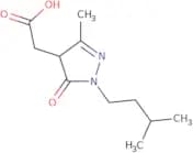 2-[3-Methyl-1-(3-methylbutyl)-5-oxo-4,5-dihydro-1H-pyrazol-4-yl]acetic acid