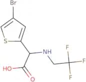 2-(4-Bromothiophen-2-yl)-2-[(2,2,2-trifluoroethyl)amino]acetic acid