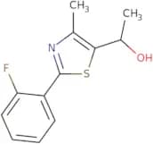 1-[2-(2-Fluorophenyl)-4-methyl-1,3-thiazol-5-yl]ethan-1-ol