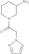 1-(3-Aminopiperidin-1-yl)-2-(1H-pyrazol-1-yl)ethan-1-one