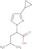 2-(3-Cyclopropyl-1H-pyrazol-1-yl)-4-methylpentanoic acid
