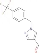 1-{[4-(Trifluoromethyl)phenyl]methyl}-1H-pyrazole-4-carbaldehyde