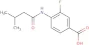 3-Fluoro-4-(3-methylbutanamido)benzoic acid