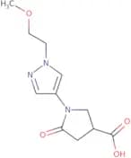 1-[1-(2-Methoxyethyl)-1H-pyrazol-4-yl]-5-oxopyrrolidine-3-carboxylic acid