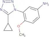 3-(5-Cyclopropyl-1H-1,2,3,4-tetrazol-1-yl)-4-methoxyaniline