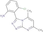 3-Chloro-2-{5,7-dimethyl-[1,2,4]triazolo[4,3-a]pyrimidin-3-yl}aniline
