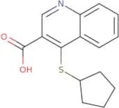 4-(Cyclopentylsulfanyl)quinoline-3-carboxylic acid