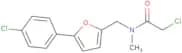 2-Chloro-N-{[5-(4-chlorophenyl)furan-2-yl]methyl}-N-methylacetamide