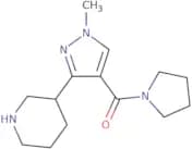 3-[1-Methyl-4-(pyrrolidine-1-carbonyl)-1H-pyrazol-3-yl]piperidine