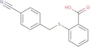 2-{[(4-Cyanophenyl)methyl]sulfanyl}benzoic acid