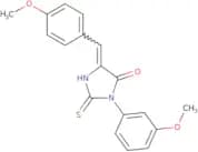 3-(3-Methoxyphenyl)-5-[(4-methoxyphenyl)methylidene]-2-sulfanylideneimidazolidin-4-one