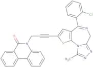 5-(3-(4-(2-Chlorophenyl)-9-methyl-6H-thieno(3,2-F)(1,2,4)triazolo(4,3-A)(1,4)diazepin-2-yl)-2-prop…