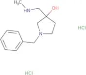 1-Benzyl-3-[(methylamino)methyl]pyrrolidin-3-ol dihydrochloride