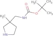 tert-butyl N-[(3-methylpyrrolidin-3-yl)methyl]carbamate