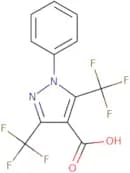 1-Phenyl-3,5-bis(trifluoromethyl)-1H-pyrazole-4-carboxylic acid